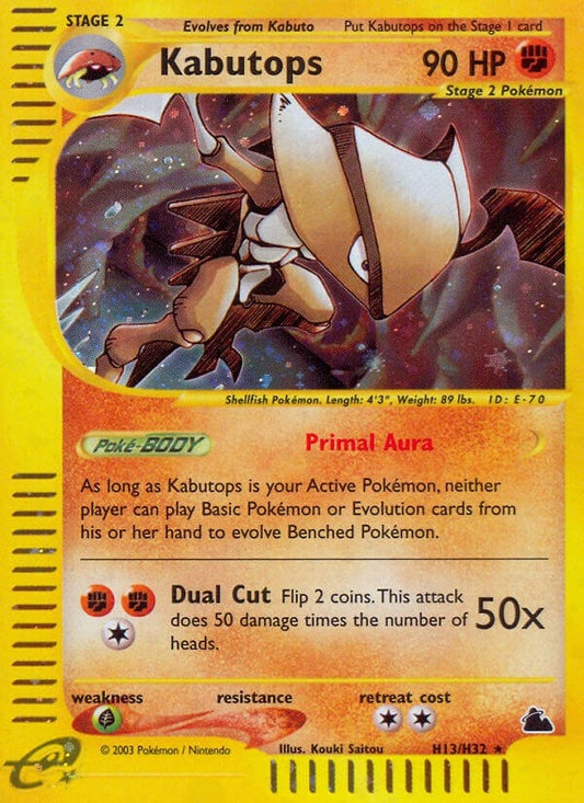 Image for Kabutops (H13) (H13/H32) (Skyridge) - Pokemon
