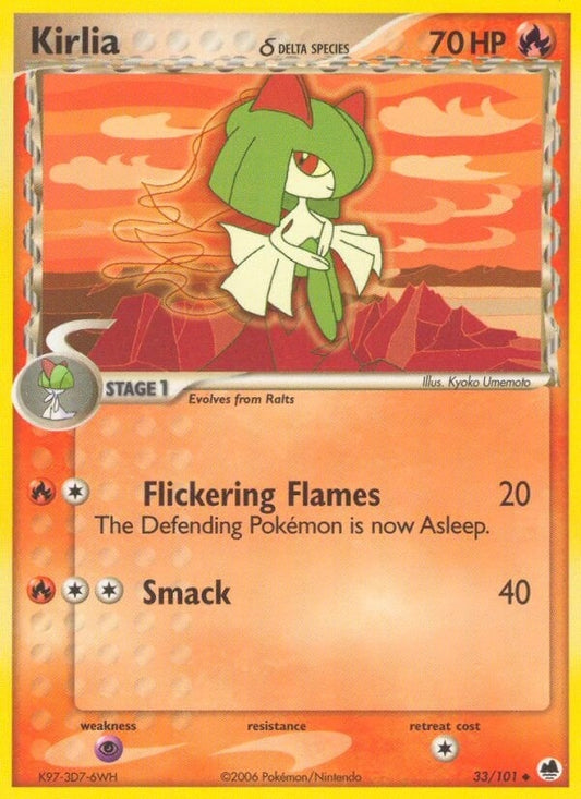 Image for Kirlia (Delta Species) (33/101) (Dragon Frontiers) - Pokemon