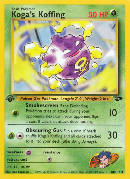 Image for Koga's Koffing (48) (048/132) (Gym Challenge) - Pokemon