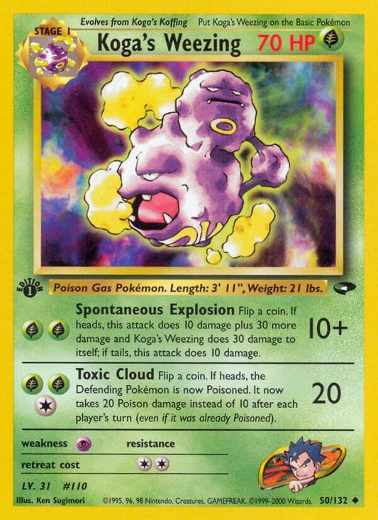 Image for Koga's Weezing (050/132) (Gym Challenge) - Pokemon