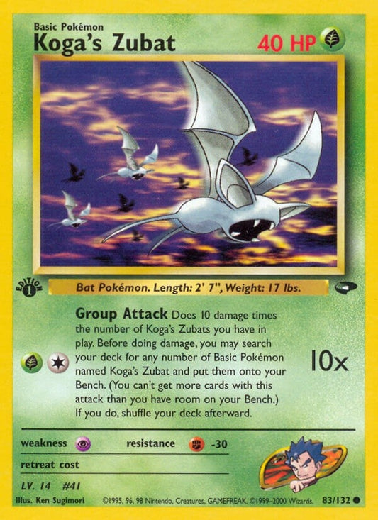 Image for Koga's Zubat (083/132) (Gym Challenge) - Pokemon