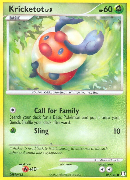 Image for Kricketot (86/123) (Mysterious Treasures) - Pokemon