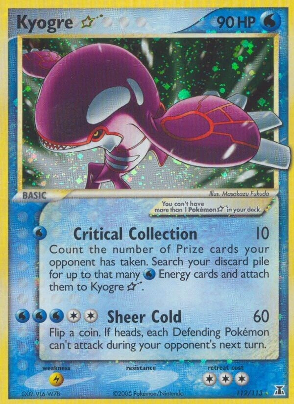 Image for Kyogre Star (112/113) (Delta Species) - Pokemon