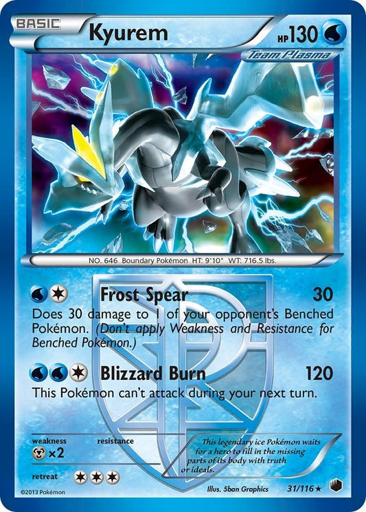 Image for Kyurem (Team Plasma) (31/116) (Plasma Freeze) - Pokemon