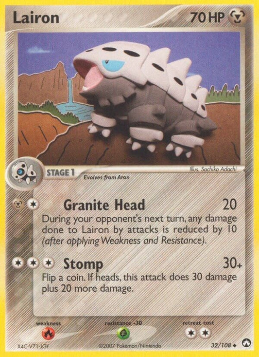 Image for Lairon (32/108) (Power Keepers) - Pokemon