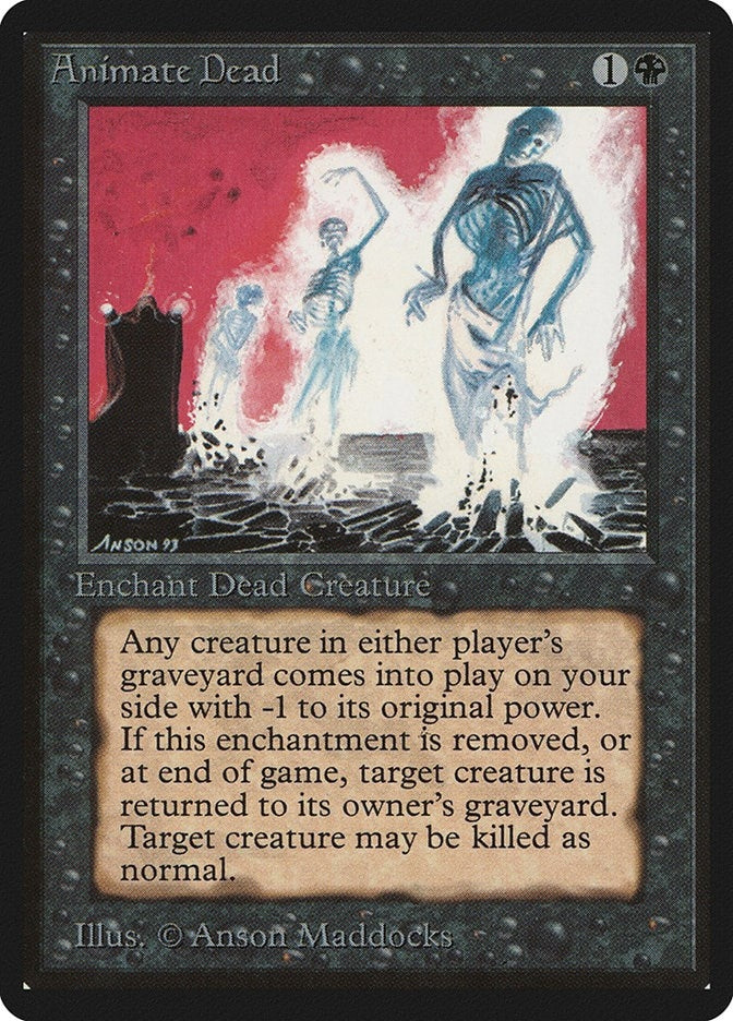 Image for Animate Dead (Beta Edition) - Magic: The Gathering