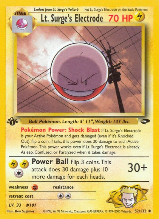 Image for Lt. Surge's Electrode (052/132) (Gym Challenge) - Pokemon