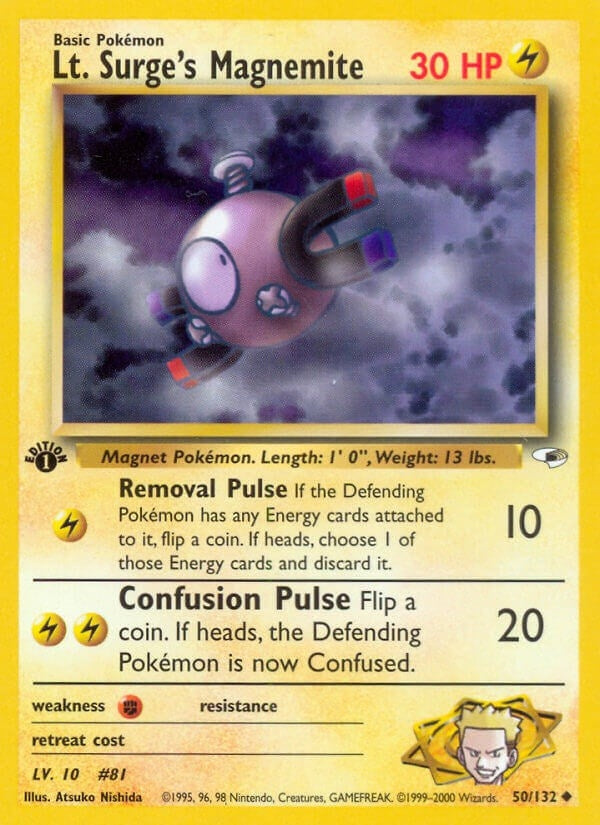 Image for Lt. Surge's Magnemite (50) (050/132) (Gym Heroes) - Pokemon