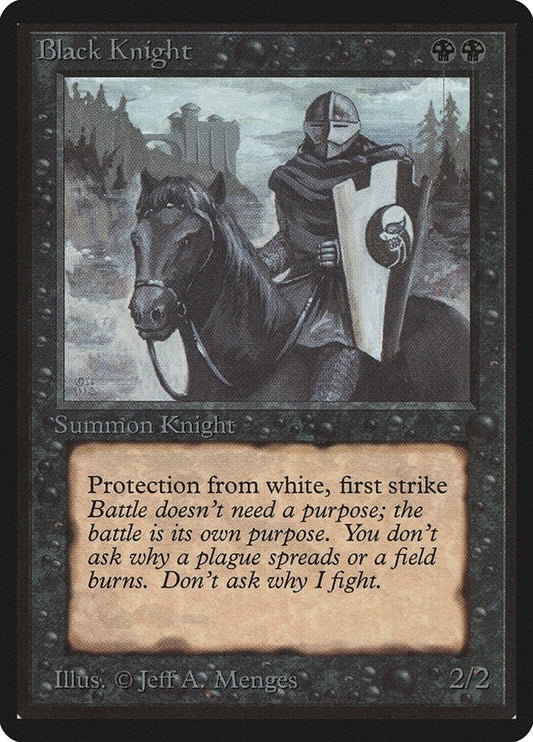 Image for Black Knight (Beta Edition) - Magic: The Gathering