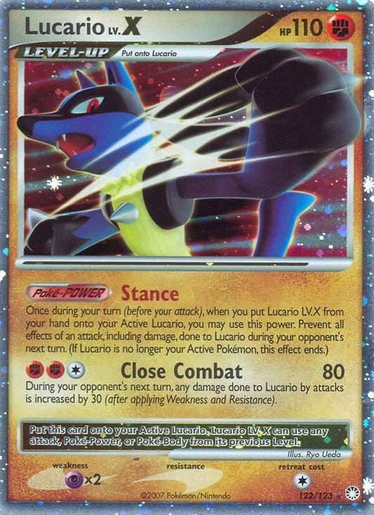 Image for Lucario LV.X (122/123) (Mysterious Treasures) - Pokemon