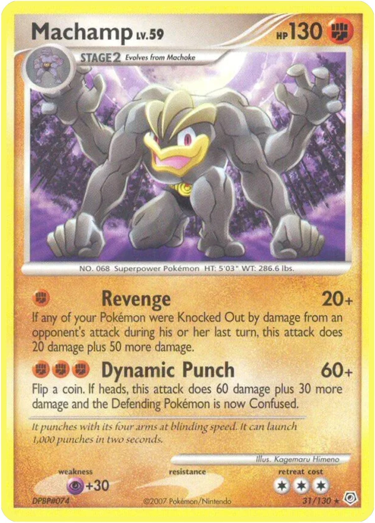 Image for Machamp (31/130) (Diamond and Pearl) - Pokemon