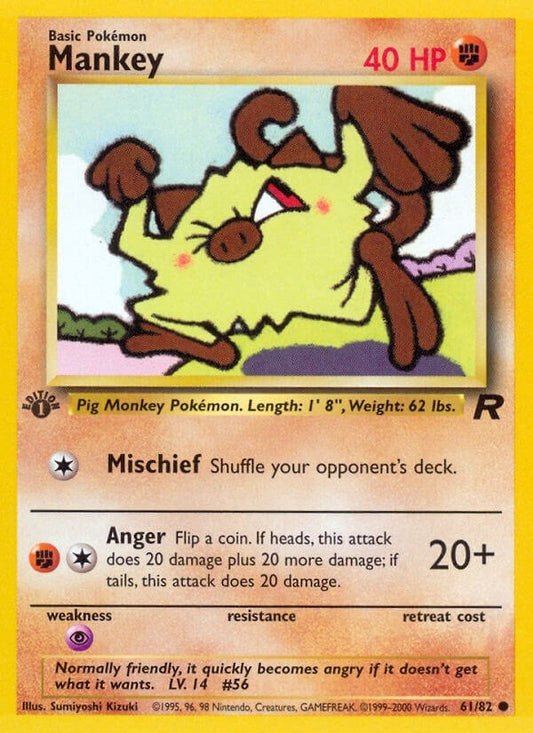 Image for Mankey (61/82) (Team Rocket) - Pokemon