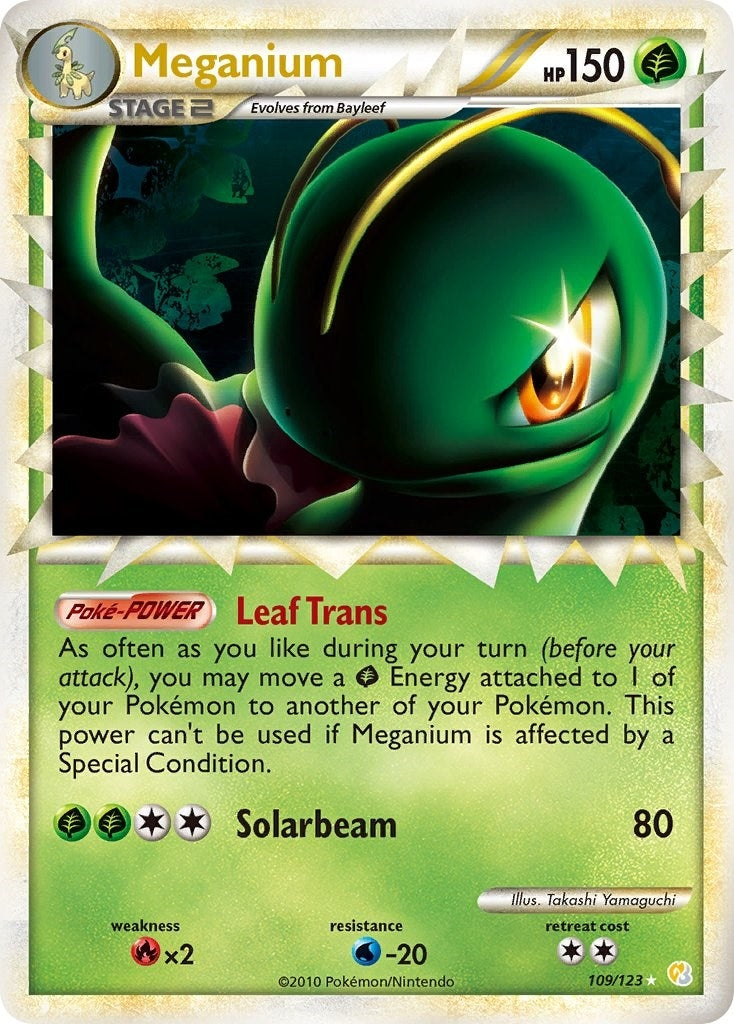 Image for Meganium (Prime) (109/123) (HeartGold SoulSilver) - Pokemon