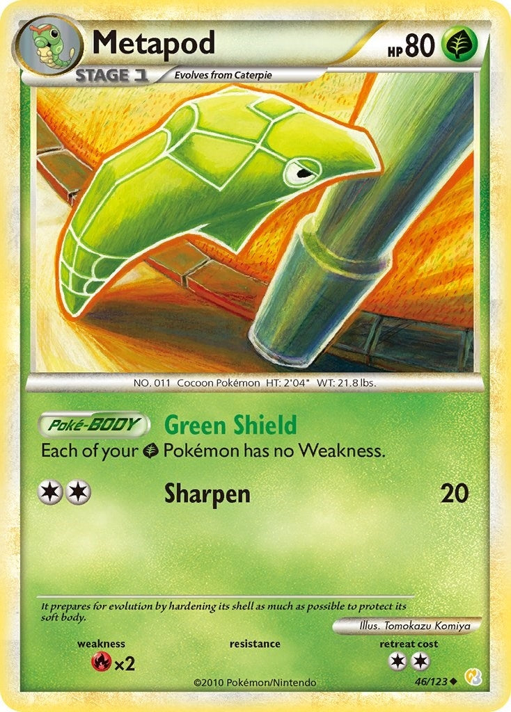 Image for Metapod (46/123) (HeartGold SoulSilver) - Pokemon
