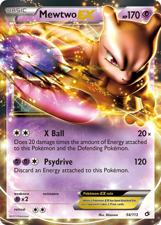 Image for Mewtwo EX (54/113) (Legendary Treasures) - Pokemon