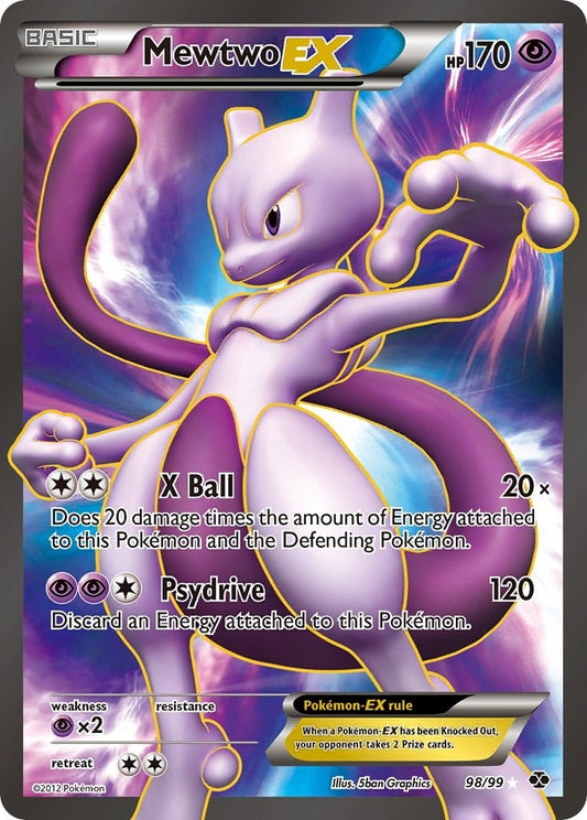 Image for Mewtwo EX (98 Full Art) (98/99) (Next Destinies) - Pokemon