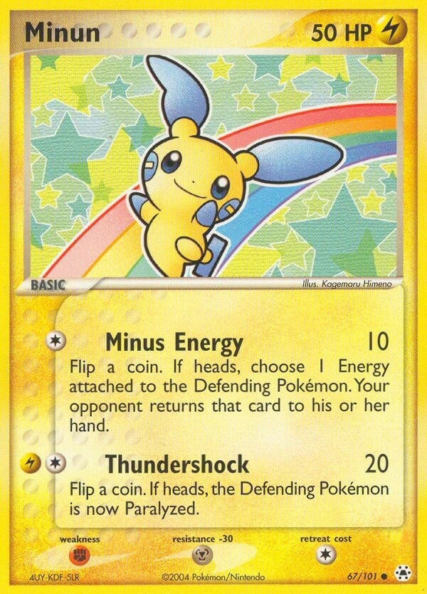 Image for Minun (67/101) (Hidden Legends) - Pokemon