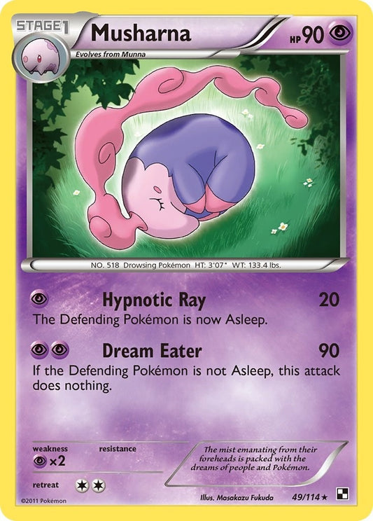 Image for Musharna (49/114) (Black and White) - Pokemon