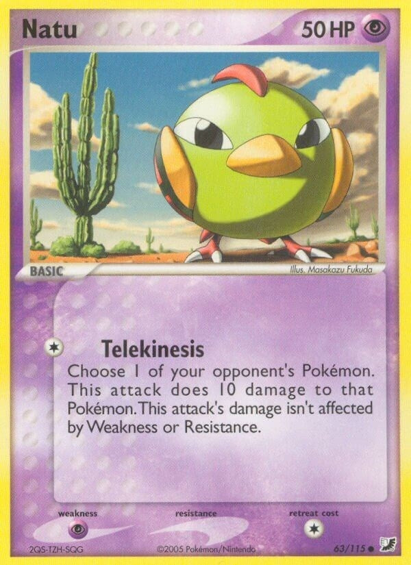 Image for Natu (63/115) (Unseen Forces) - Pokemon