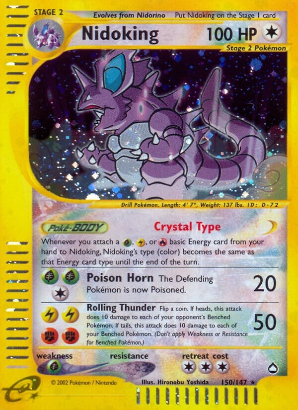 Image for Nidoking (150) (150/147) (Aquapolis) - Pokemon
