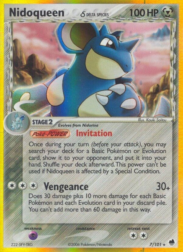 Image for Nidoqueen (Delta Species) (7/101) (Dragon Frontiers) - Pokemon