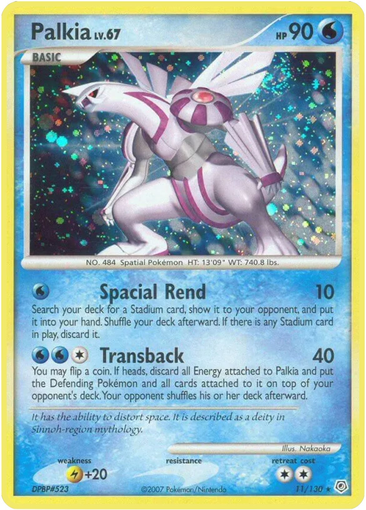 Image for Palkia (11/130) (Diamond and Pearl) - Pokemon