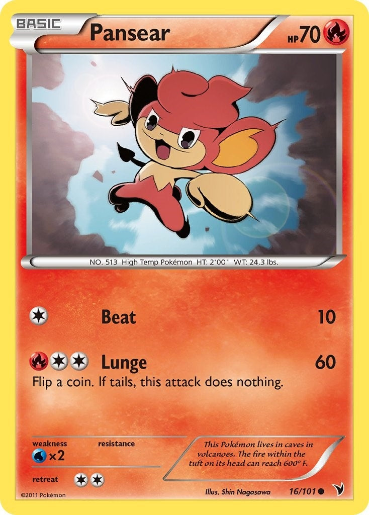 Image for Pansear (16/101) (Noble Victories) - Pokemon