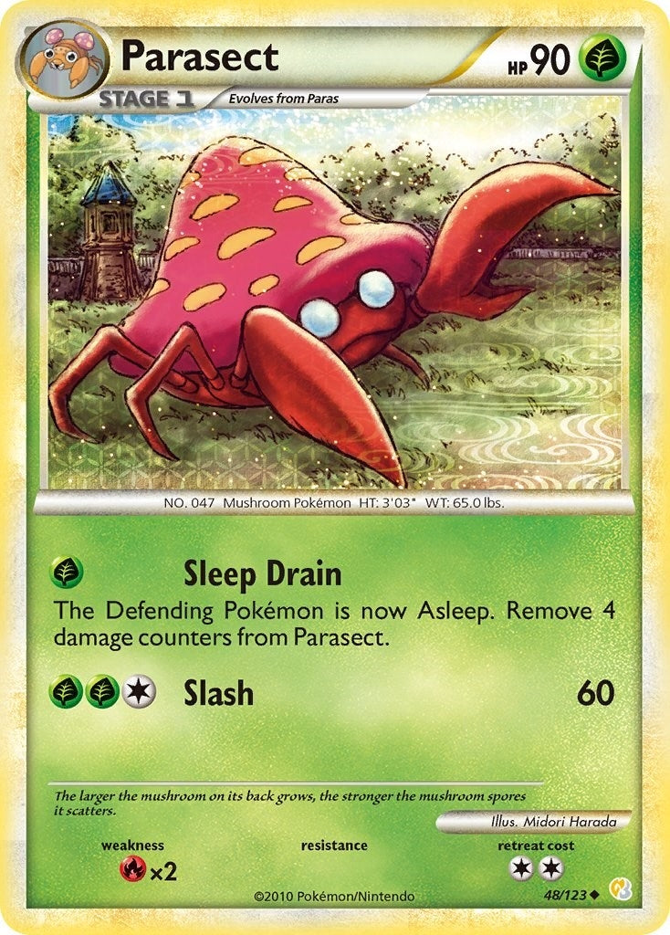 Image for Parasect (48/123) (HeartGold SoulSilver) - Pokemon