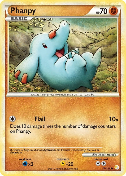 Image for Phanpy (77/123) (HeartGold SoulSilver) - Pokemon