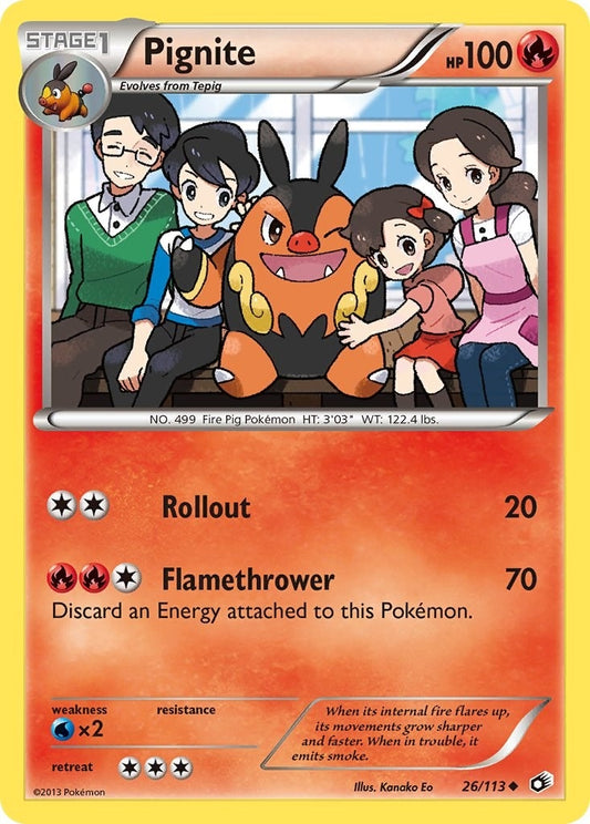 Image for Pignite (26/113) (Legendary Treasures) - Pokemon