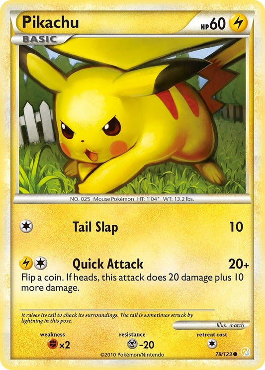Image for Pikachu (78/123) (HeartGold SoulSilver) - Pokemon