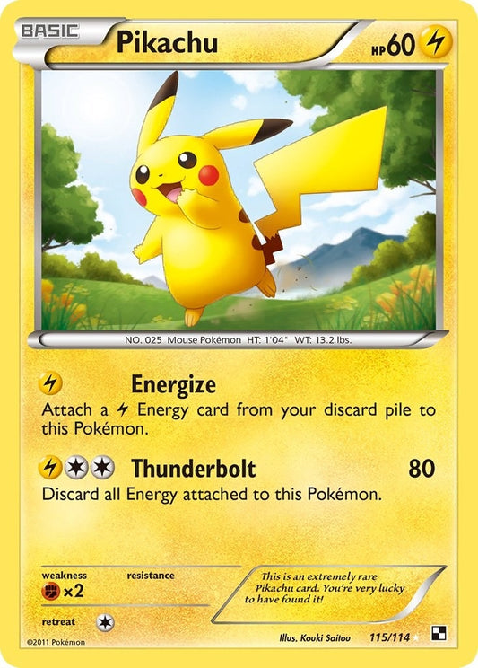 Image for Pikachu (115/114) (Black and White) - Pokemon