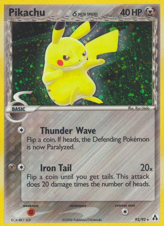 Image for Pikachu (Delta Species) (93/92) (Legend Maker) - Pokemon