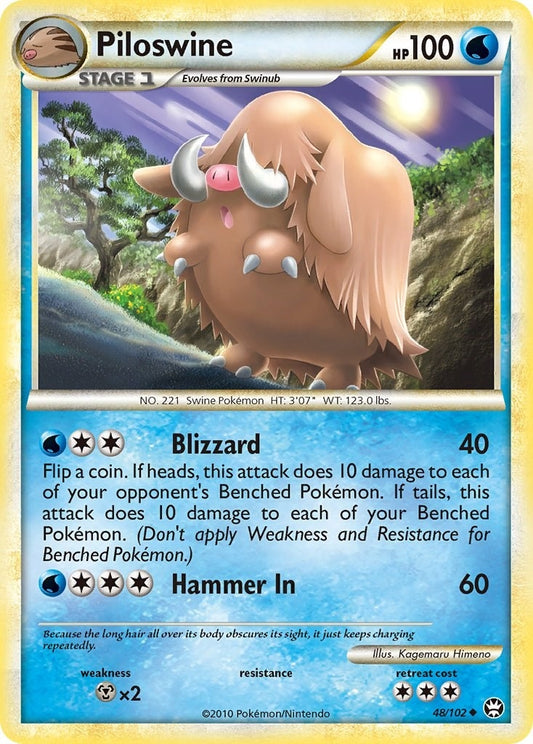 Image for Piloswine (48/102) (Triumphant) - Pokemon
