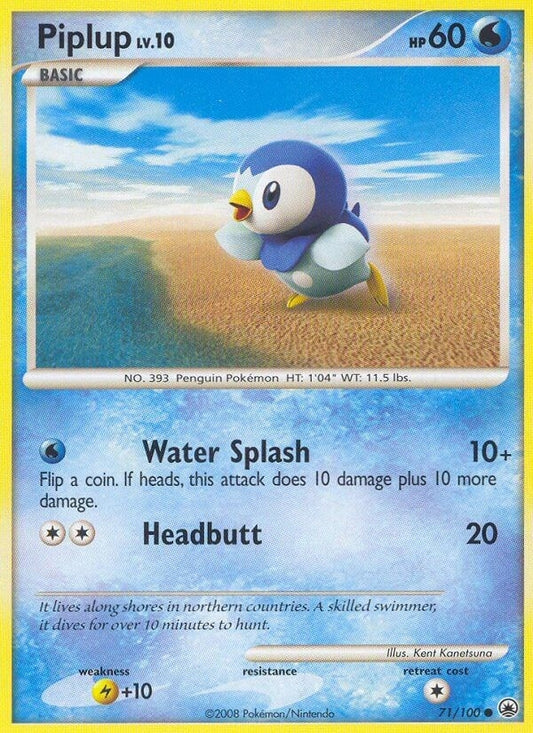 Image for Piplup (71) (71/100) (Majestic Dawn) - Pokemon