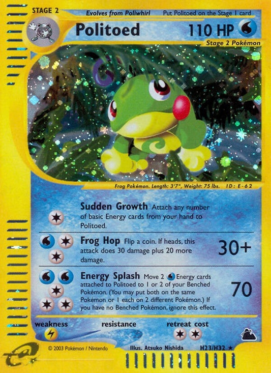 Image for Politoed (H23) (H23/H32) (Skyridge) - Pokemon