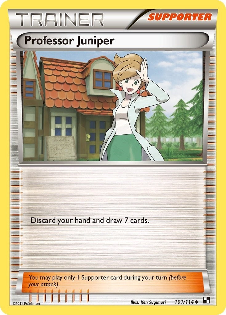Image for Professor Juniper (101/114) (Black and White) - Pokemon