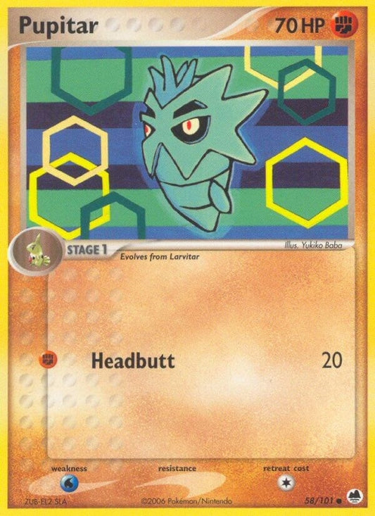 Image for Pupitar (58/101) (Dragon Frontiers) - Pokemon