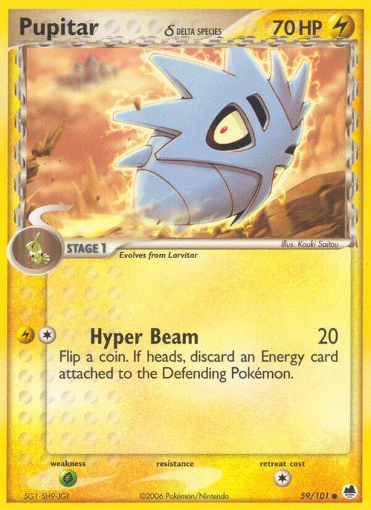 Image for Pupitar (Delta Species) (59/101) (Dragon Frontiers) - Pokemon