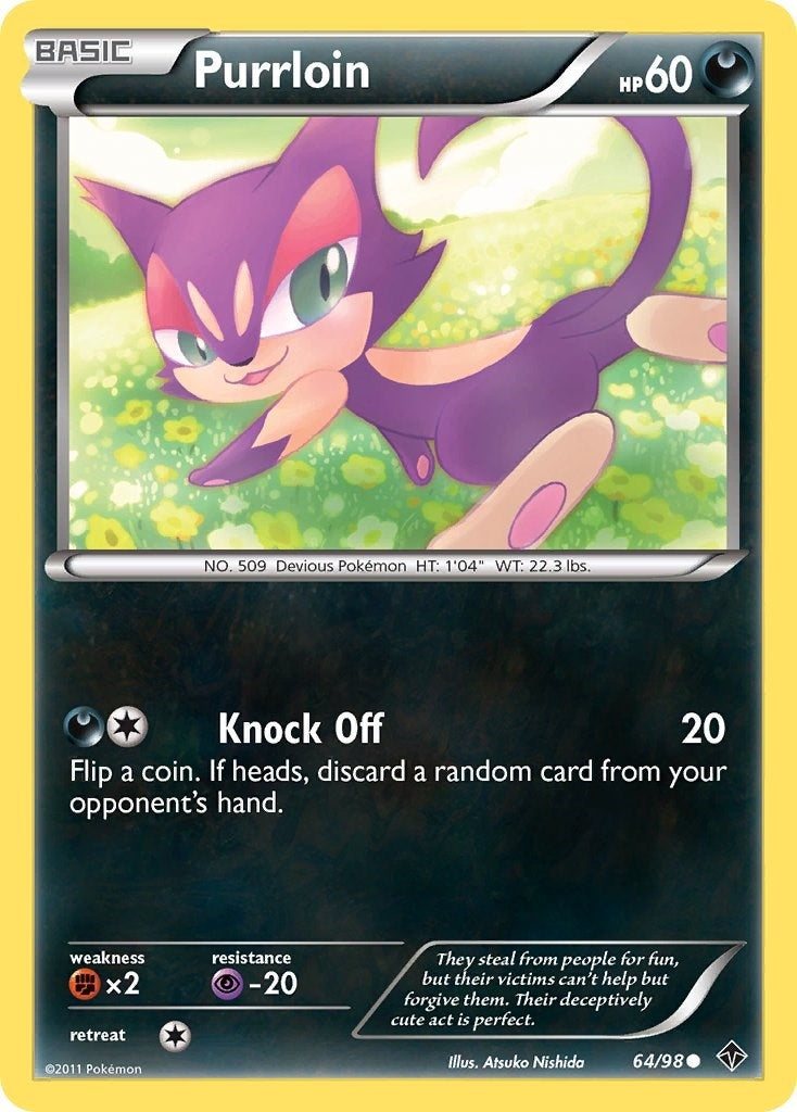 Image for Purrloin (64/98) (Emerging Powers) - Pokemon