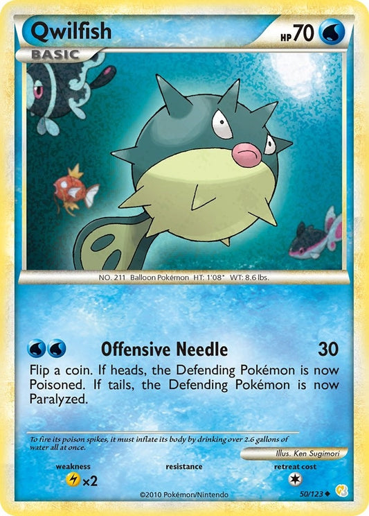 Image for Qwilfish (50/123) (HeartGold SoulSilver) - Pokemon