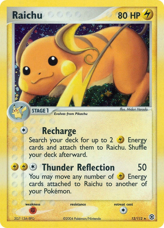 Image for Raichu (12/112) (FireRed & LeafGreen) - Pokemon