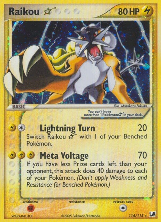Image for Raikou Star (114/115) (Unseen Forces) - Pokemon