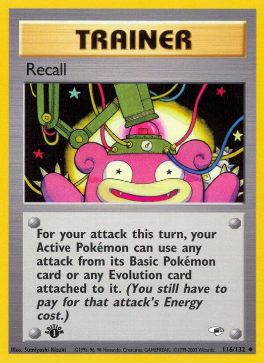 Image for Recall (116/132) (Gym Heroes) - Pokemon