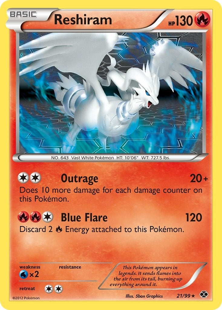 Image for Reshiram (21/99) (Next Destinies) - Pokemon