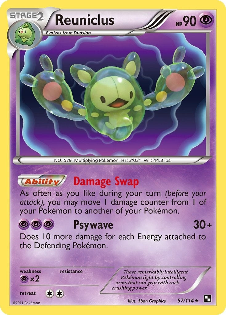 Image for Reuniclus (57/114) (Black and White) - Pokemon