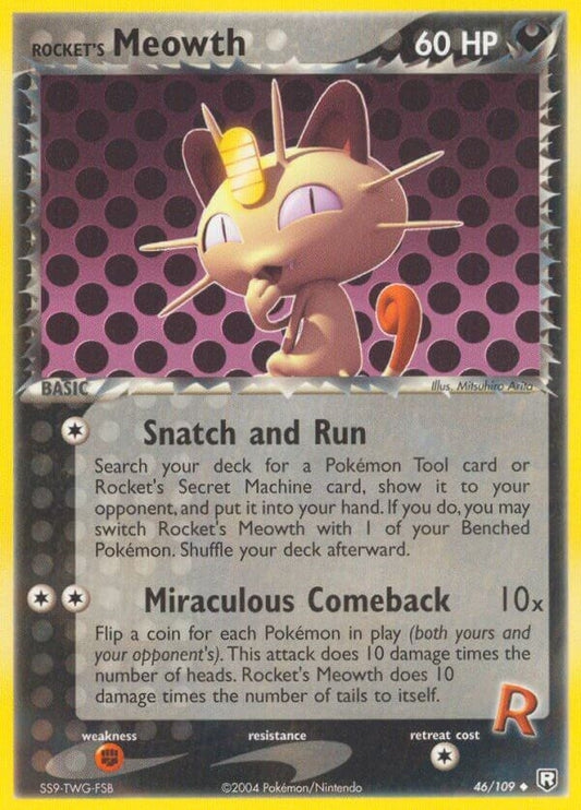 Image for Rocket's Meowth (46/109) (Team Rocket Returns) - Pokemon