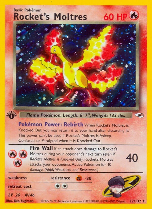Image for Rocket's Moltres (012/132) (Gym Heroes) - Pokemon