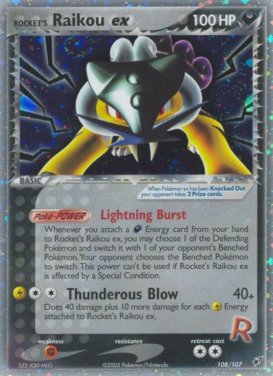 Image for Rocket's Raikou ex (108/107) (Deoxys) - Pokemon