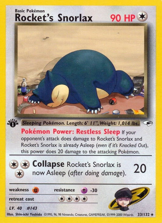 Image for Rocket's Snorlax (033/132) (Gym Heroes) - Pokemon